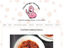Tablet Screenshot of flamingomusings.com